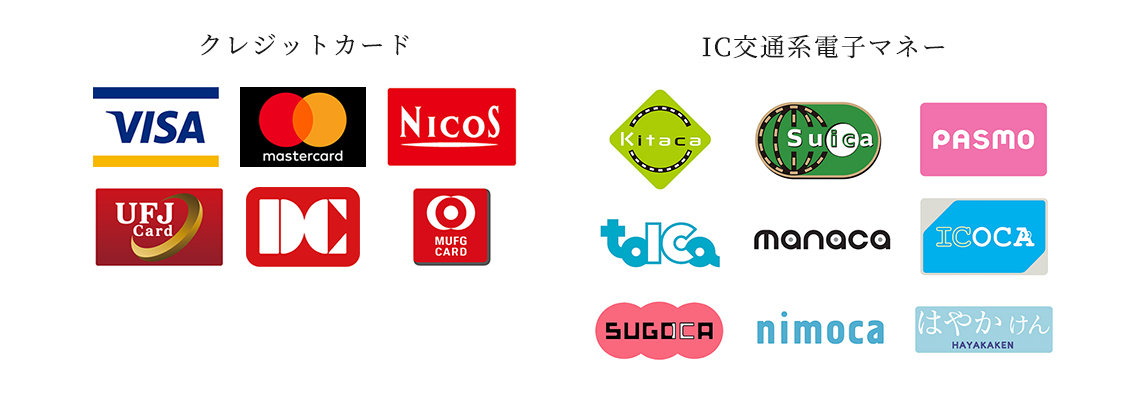 クレジットカード　IC交通系電子マネー