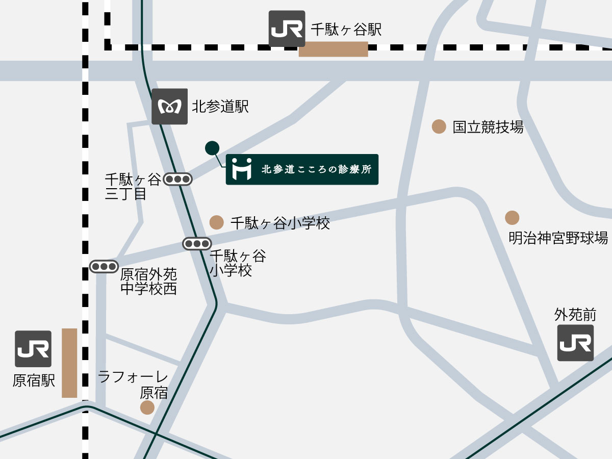 原宿からのアクセスルート