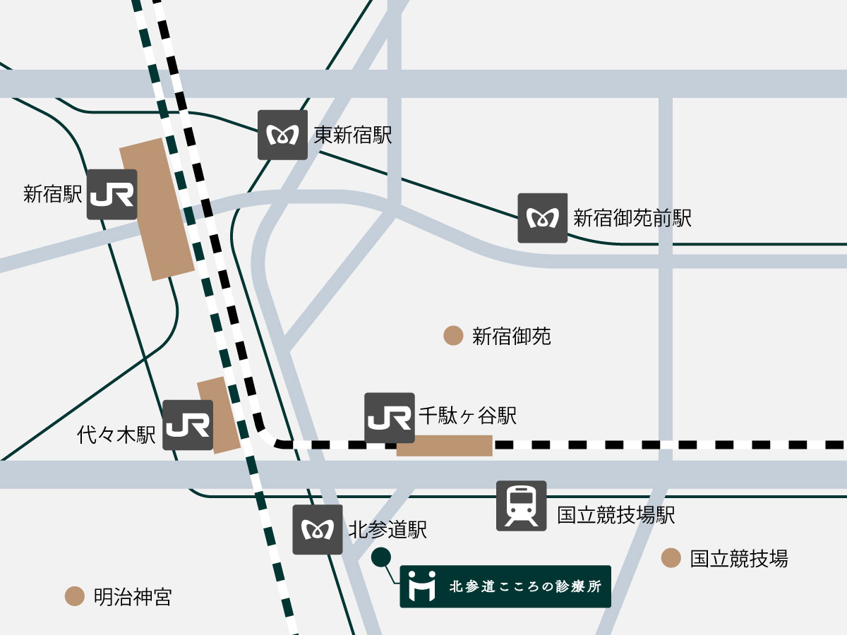新宿からのアクセスルート
