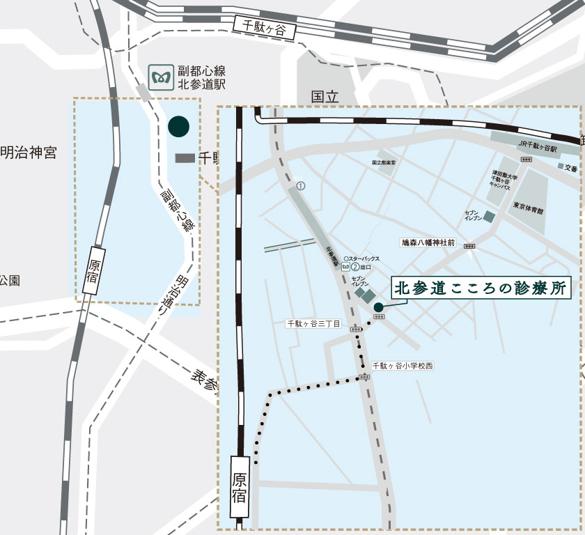 原宿駅からのアクセス