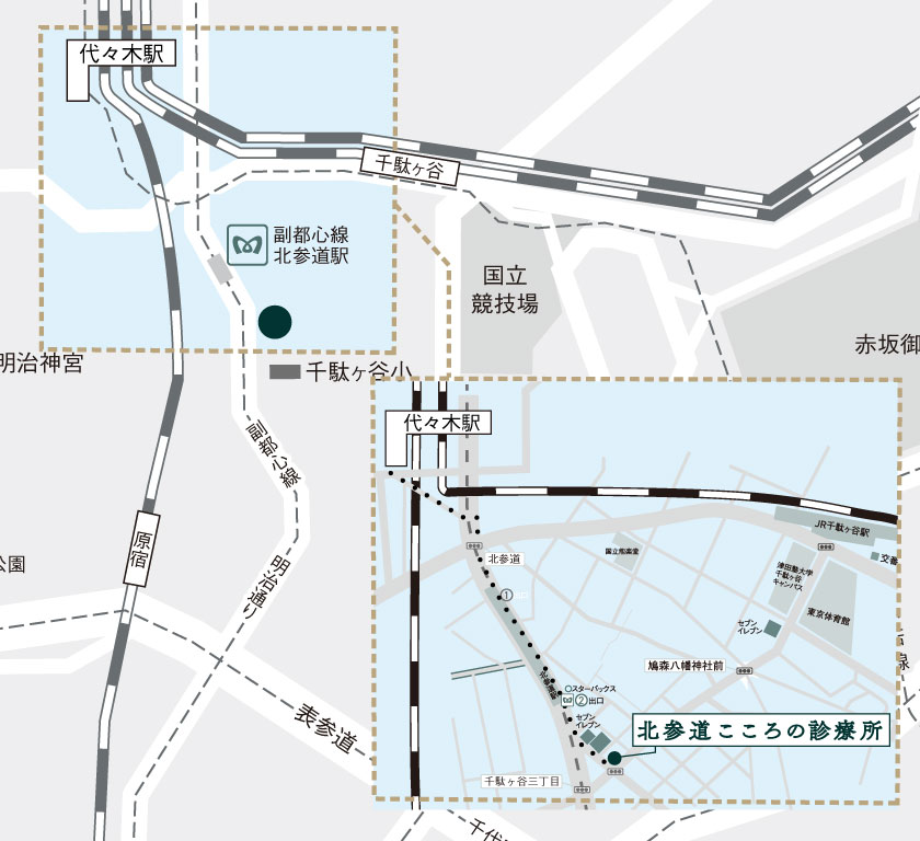 代々木駅からのアクセス